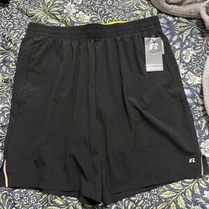 Russell Athletic Men's Black Performance Shorts